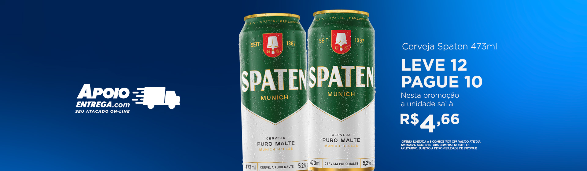 cerveja spatem até 12/4